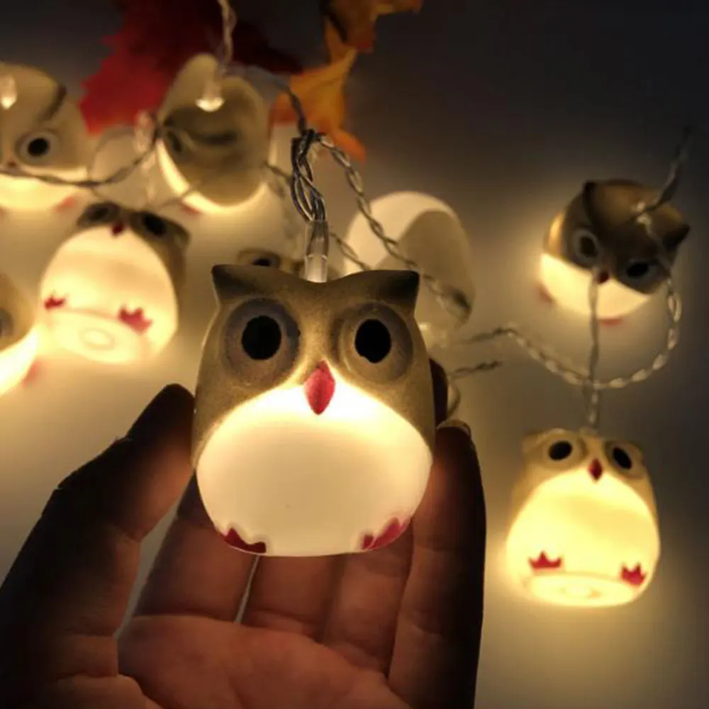 Путем самостоятельного выбора между милый Хэллоуин Сова гирлянды Фонари барбекю