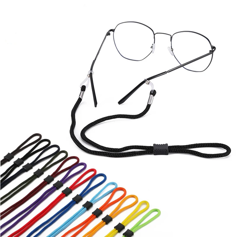 

1PC Adjustable Polyester Eyeglasses Straps Sunglasses String Ropes Glasses Chain Sports Band Holder Elastic Anti Slip Cords