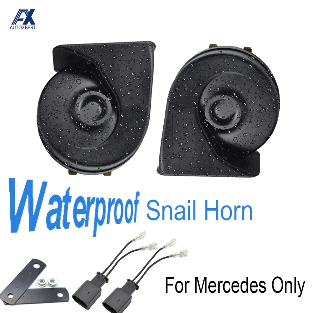 

Snail Horn For Mercedes Benz W166 X166 W176 W246 W212 W205 W221 C117 C207 W218 R172 R231 X156 X253 C253 Waterproof Car Horns