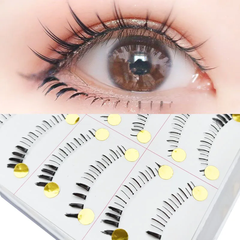 

10 Pairs Makeup Handmade Lower Lashes Natural Under Eyelashes False Eye Lashes Bottom Eyelash Extension