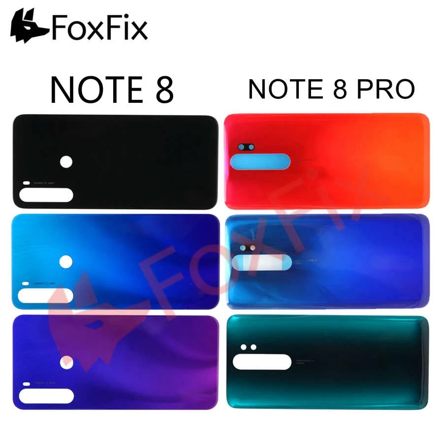 Новая задняя Стеклянная Крышка батарейного отсека для Xiaomi Redmi Note8 Note 8 Pro крышка