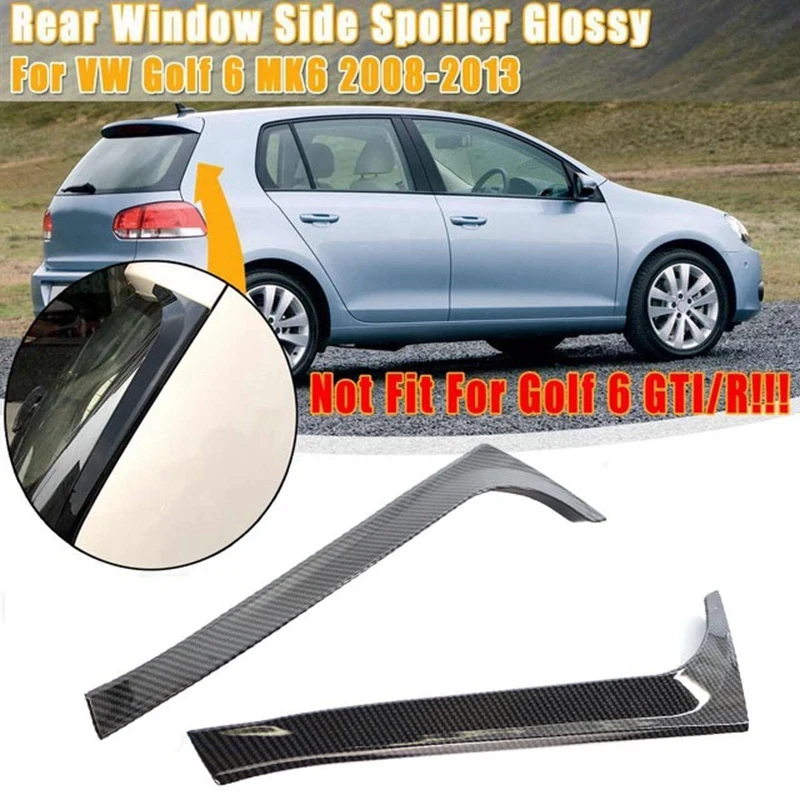

Сплиттер спойлера для заднего стекла для Golf 6 MK6 2008-2013, стиль из углеродного волокна