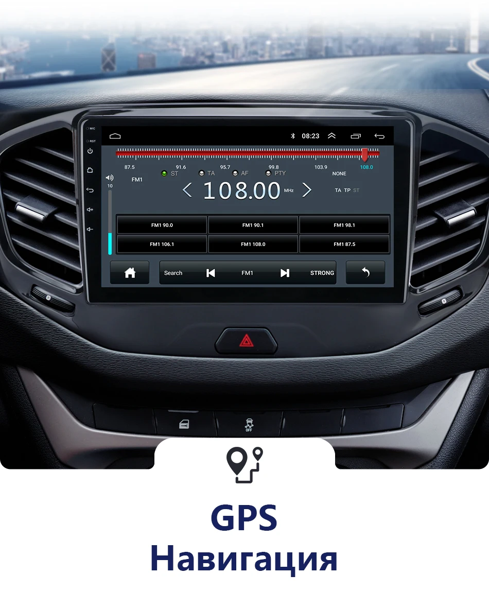 2Din 4G 2 ГБ+ 32 ГБ Android 8,1 Автомобильный мультимедийный видео плеер для Lada VESTA- аудиосистема навигация gps 2.5D+ ips 2 Din