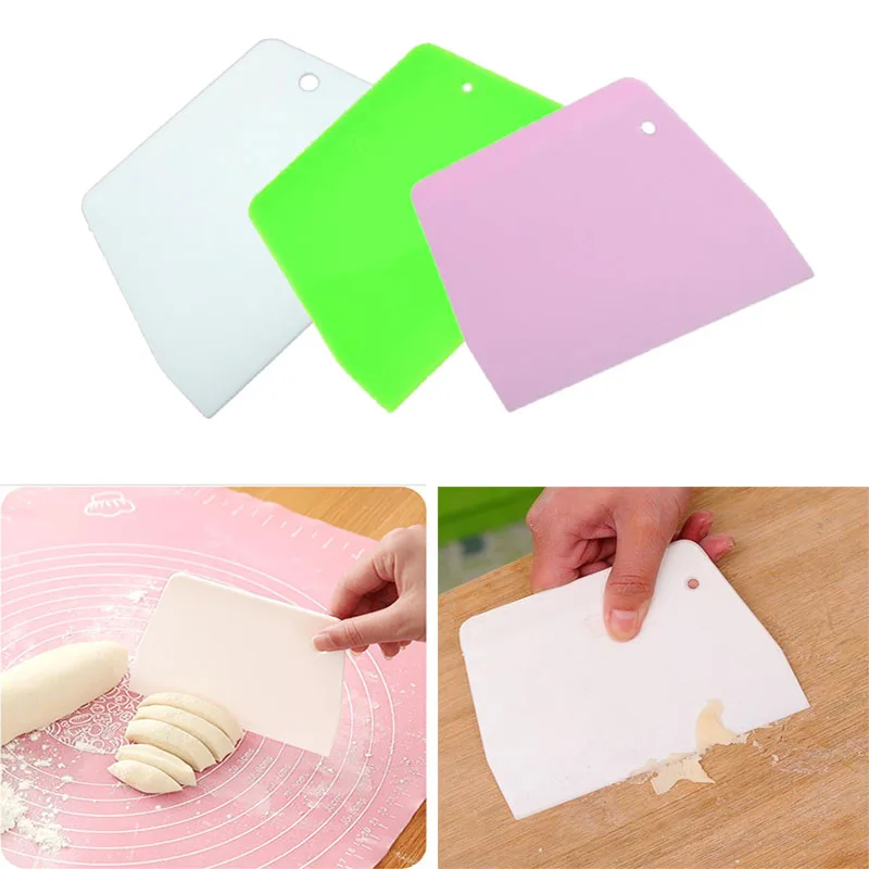 Пластиковые шпатели для торта скребок теста трапециевидные инструменты хлеба