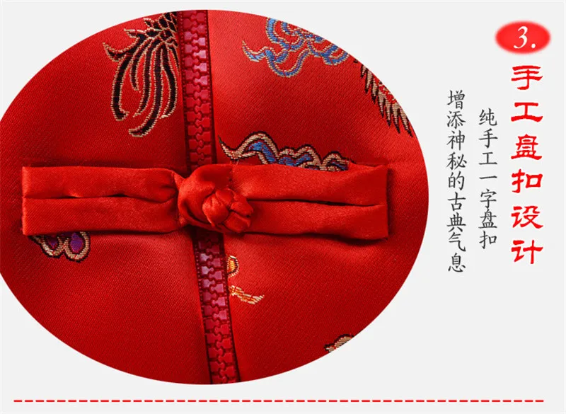 Новогодний комбинезон для новорожденных, ползунки, одежда для маленьких мальчиков и девочек, комбинезон в китайском стиле, Детская верхняя одежда