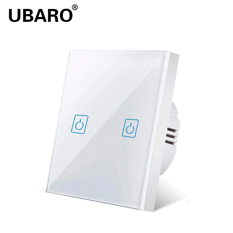 UBARO ЕС/Великобритания закаленное стекло настенный светильник сенсорный