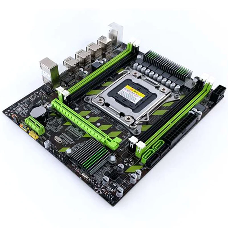 X79G материнская плата LGA2011 мини блок питания ATX комбо E5 2620 V2 Процессор 4 шт х 4GB = 16 Гб