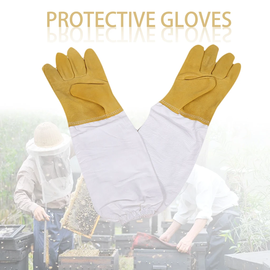 Профессиональные перчатки для пчеловодства g защитные с длинными рукавами