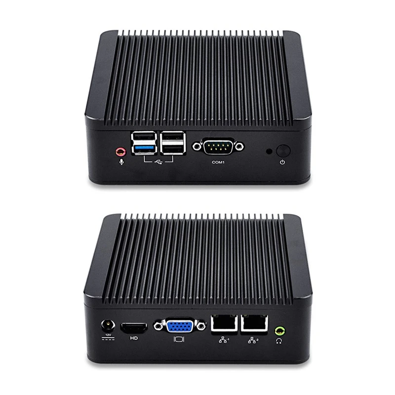 Linux Mini PC Ubuntu Bay Trail J1900 четырехъядерный 2 42 ГГц 4 Гб ОЗУ 32 ГБ SSD WiFi Dual LAN Мини ПК с
