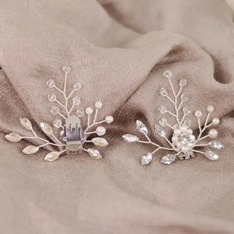 Зажим Стразы для обуви жемчуг сделай сам женская обувь элегантные украшения на