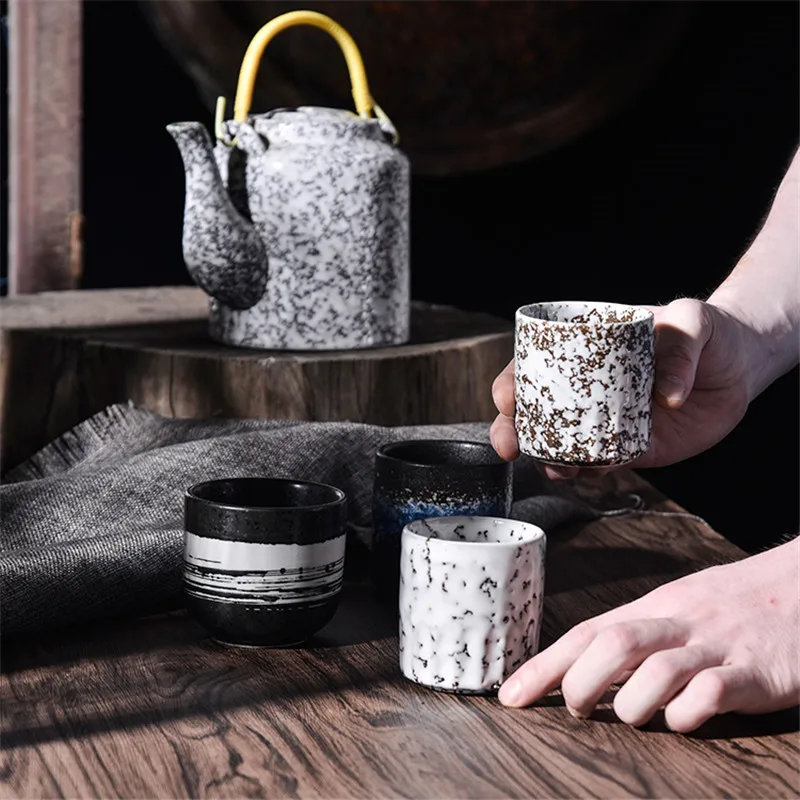 Чайная чашка в японском стиле керамическая чайная винтажная офисные чашки для
