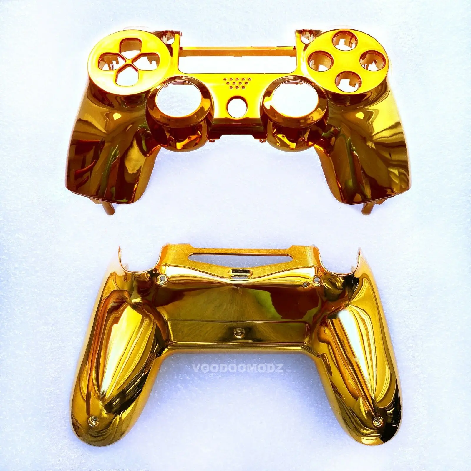 

Custom Gold Chrome Playstation 4 Controller Housing Shell - PS4 V2 Mod Kit