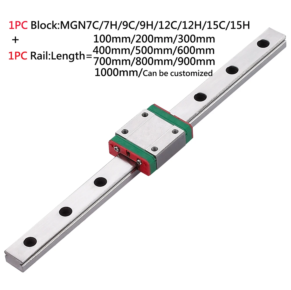

MGN12D MGN12C MGN12H 100mm-2000mm 3D printer parts miniature linear guide rail guideway