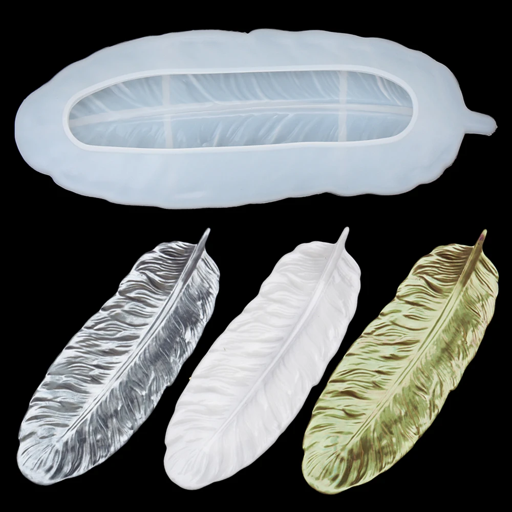 Ангел крыло лоток Силиконовые Ювелирные изделия смолы плесень большое перо