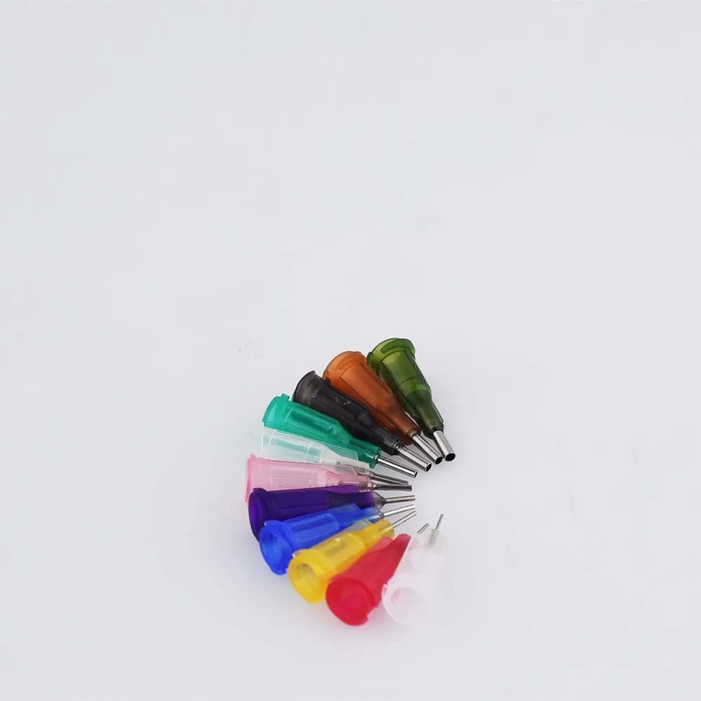 14G-27G W/ISO стандартные дозирующие иглы PP luer lock hub 0,25 дюйма Длина трубки точность S. S. Распределить тупые концы