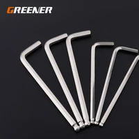 greener 1pc double end l type screwdriver hex wrench single lengthened allen key hexagon ball head spanner key hand tools