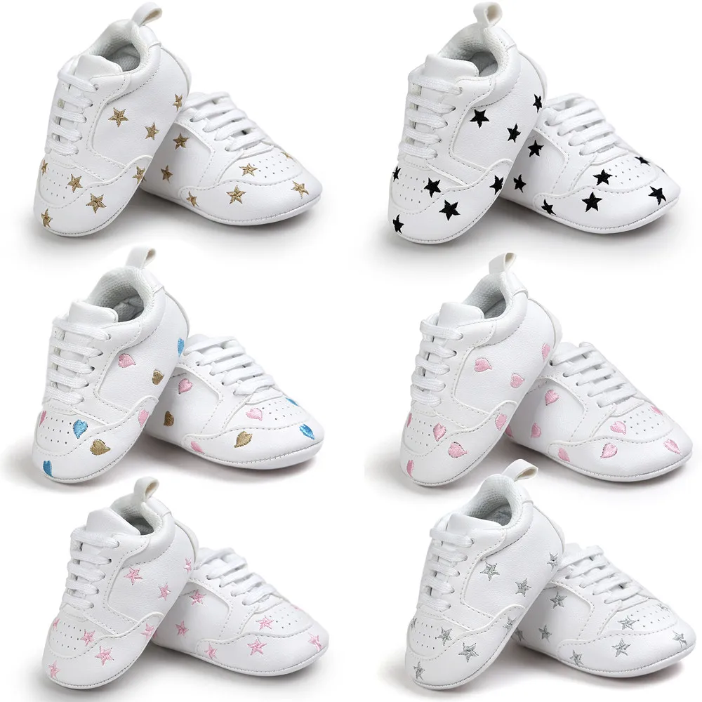 

Baby Five-pointed Star Bandage Soft Sole Shoes Toddler Sneakers Casual Shoes Children Shoes For Newborn Booties For Babies