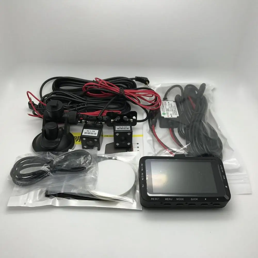 

Waterproof Camera Motorcycle Front Rear Dual Lens Driving Video Recorder Dash Cam Moto Bike FHD Recording