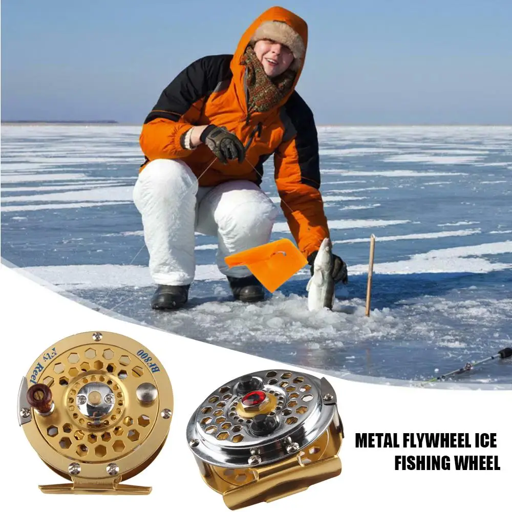 

Spool Gear Sea Fishing Fly Fishing Wheel Ice Fishing Wheel Trolling Reel Gold Plastic Steel Fishing Wheel Fishing Reel