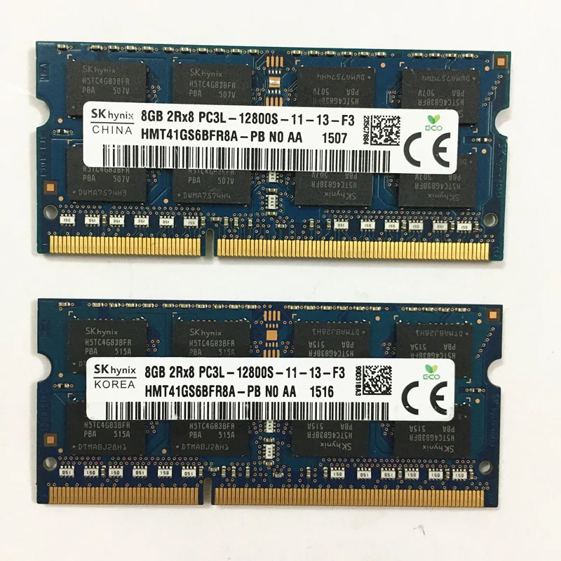 Тетрадь ОЗУ Sk hynix memoria DDR3 8 Гб 2RX8 PC3L 12800S 1600 МГц 1 35 V ГБ может использоваться как