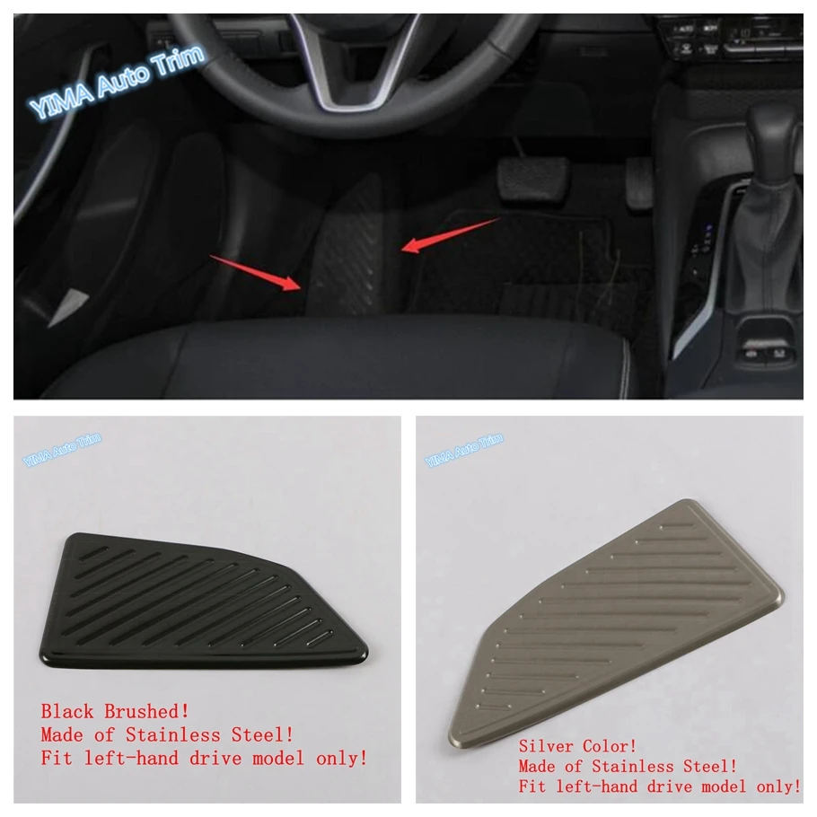 

Lapetus Auto Styling Footrest Pedal Foot Rest Pad Non-slip Panel Cover Trim Fit For Toyota Corolla 2019 - 2022 Stainless Steel