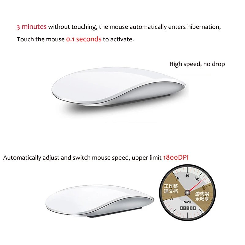 Computer Mouse 1800 DPI USB Optical Wireless 2.4G Receiver Super Slim For PC Laptop | Спорт и развлечения