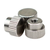 51020pcs m3 m4 knurled thumb screws nuts 303 stainless steel blind hole high head step hand nuts