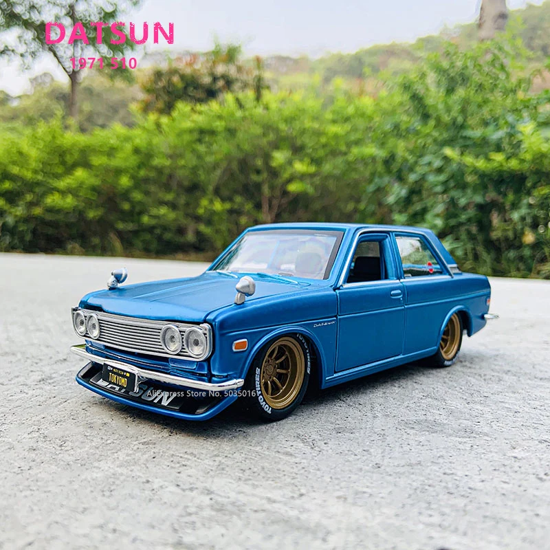 Модель автомобиля Maisto 1:24 Tokyo MOD Nissan 1971 DATSUN 510 из сплава украшение ручной работы
