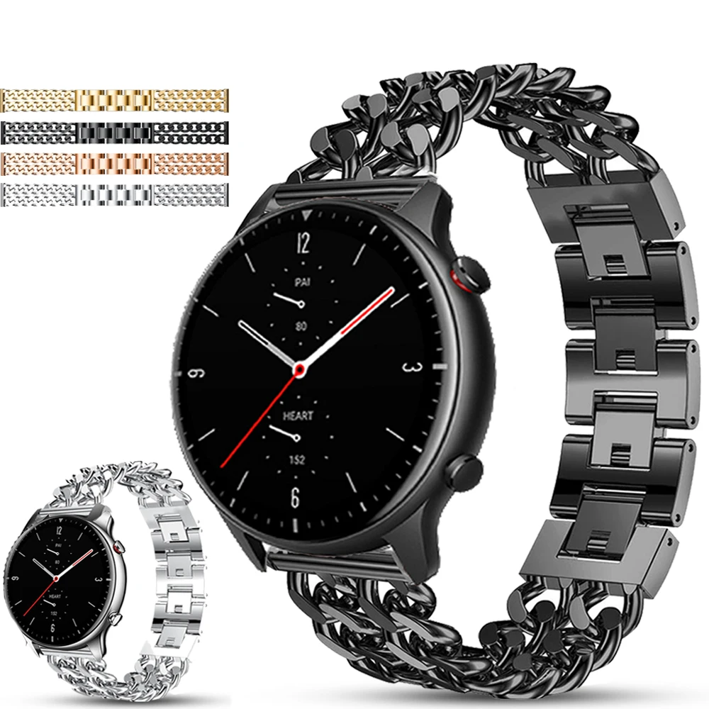 Ремешок для часов Xiaomi Huami Amazfit gtr 2/ 47 мм браслет из сплава 22 Gtr2 /Stratos 3