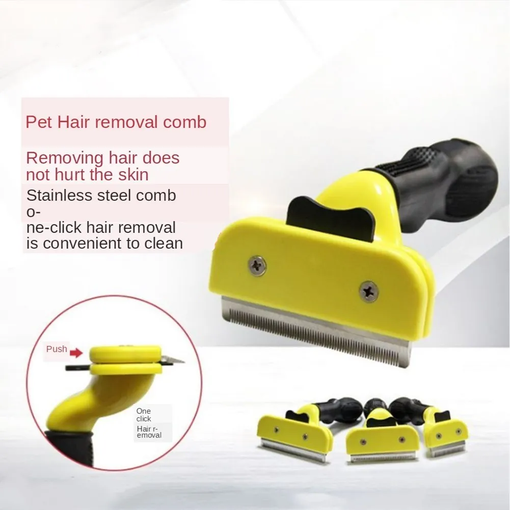 Расческа для удаления шерсти домашних животных щетка из нержавеющей стали