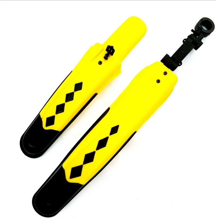 001020-yellow Горный велосипед Брызговики дорожный велосипед передние и задние крылья набор с быстрым Realease для Горный электровелосипед принадлежности для верховой езды аксессуары - Цвет: 001020-yellow