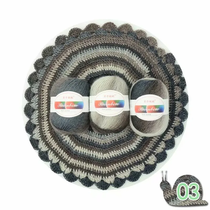 03 20pcs 20 шт. нить diy лента вязания крючком пряжа кашемировая пряжа для вязания необычная Смешанная окрашенная 50 г/шт - Цвет: 03 20pcs