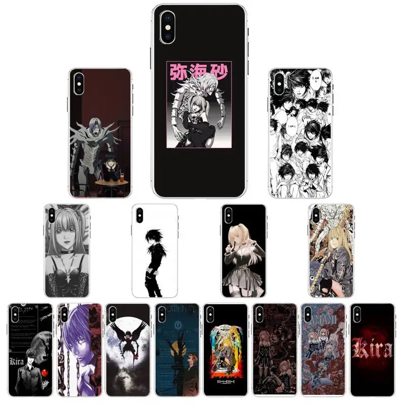 

Anime death note Phone Case For iPhone X XS MAX 6 6s 7 7plus 8 8Plus 5 5S se 2020 XR 12 11 pro max case