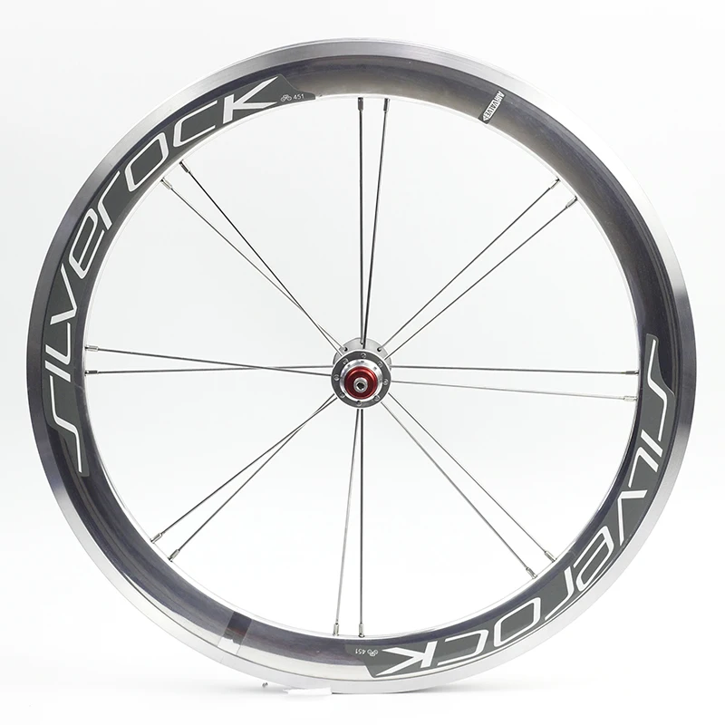 SILVEROCK Alloy V Brake Wheelset 20" 406 451 Rim Caliper 4cm High Profile 74 130 Folding Bike Minivelo Wheels | Спорт и