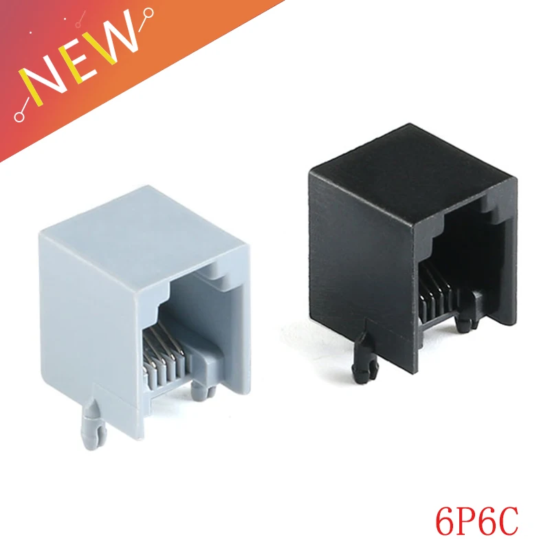 10 шт. Модульный Телефонный разъем 6P6C RJ11 RJ12|Соединители| |