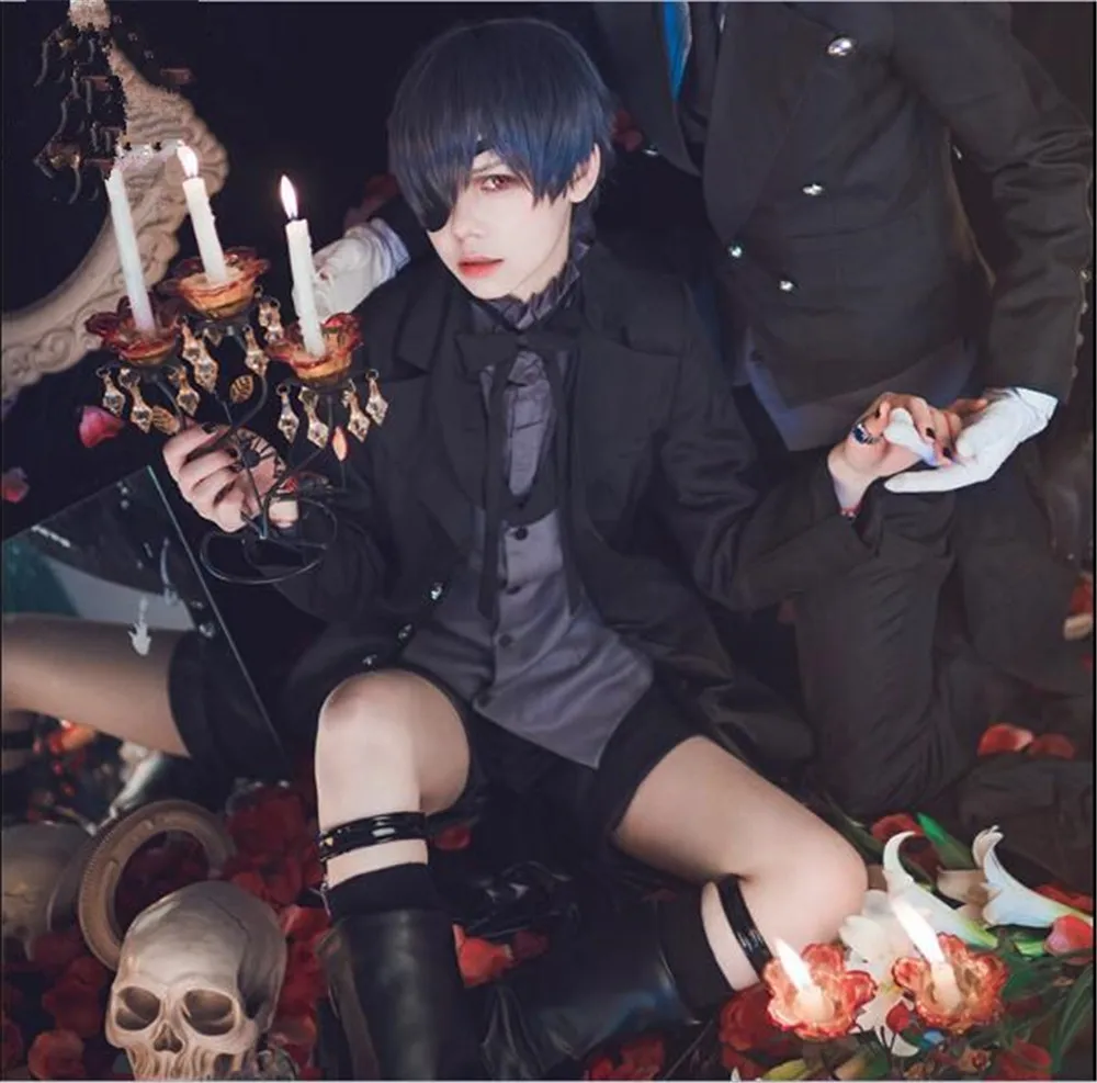 Костюм черного Батлера для косплея мужчин и женщин | Тематическая одежда