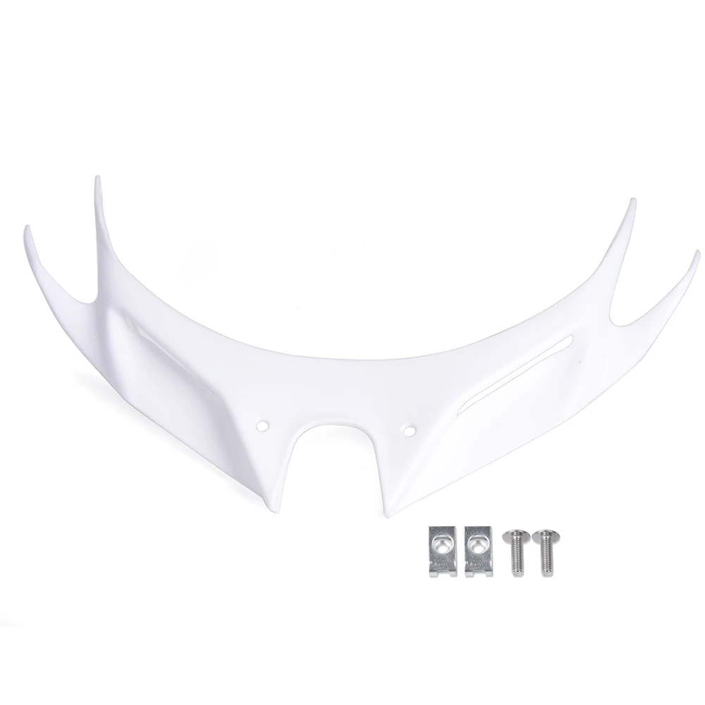 White For KAWASAKI Ninja 250 ninja 400 Motorcycle Front Fairing Aerodynamic Winglets Cover Protection Guards ABS Plastic 19 - Цвет: White