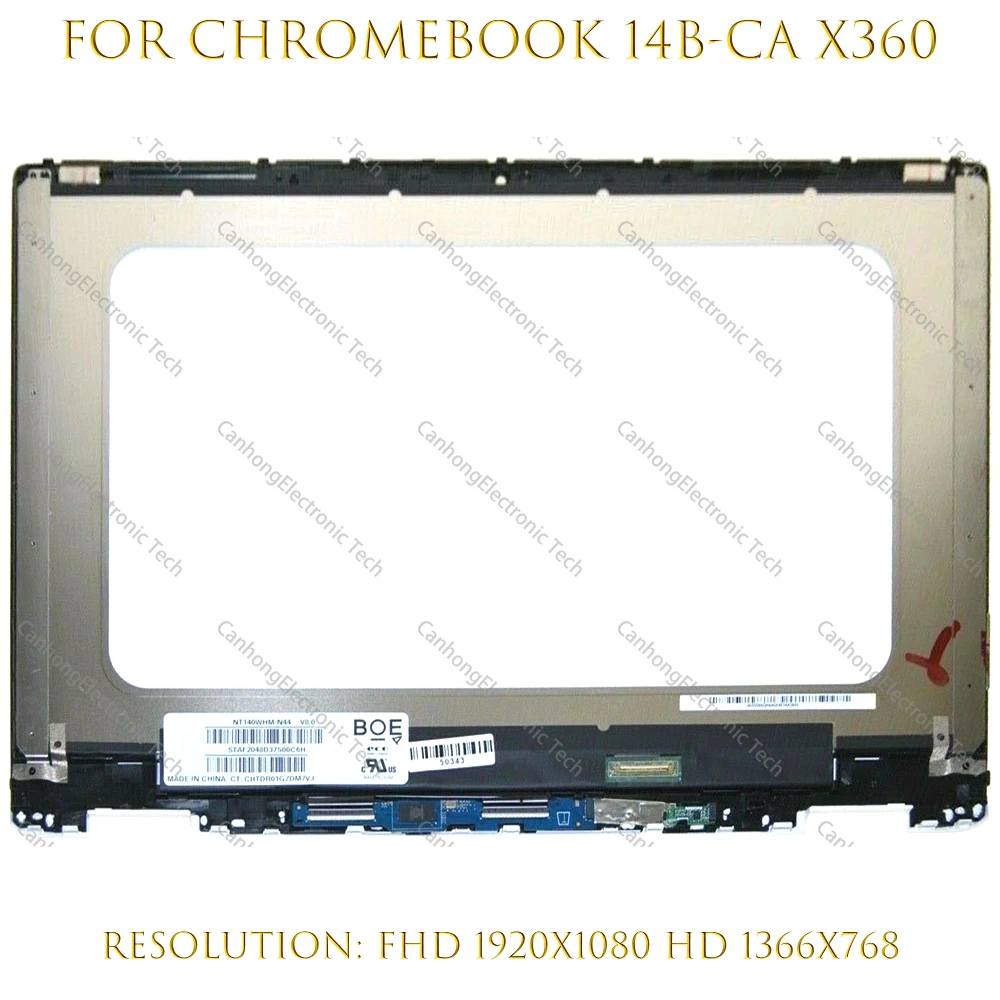 

Original 14''HD FHD LCD touch screen assembly for HP Chromebook x360 14b-ca 14b-ca0645cl 14b-ca0061wm 14b-ca0036nr 14b-ca0013d