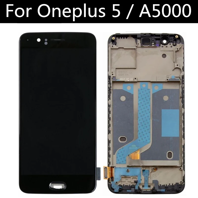 ЖК-дисплей TFT для Oneplus 5 A5000 с сенсорным экраном и рамкой дигитайзер в сборе замена