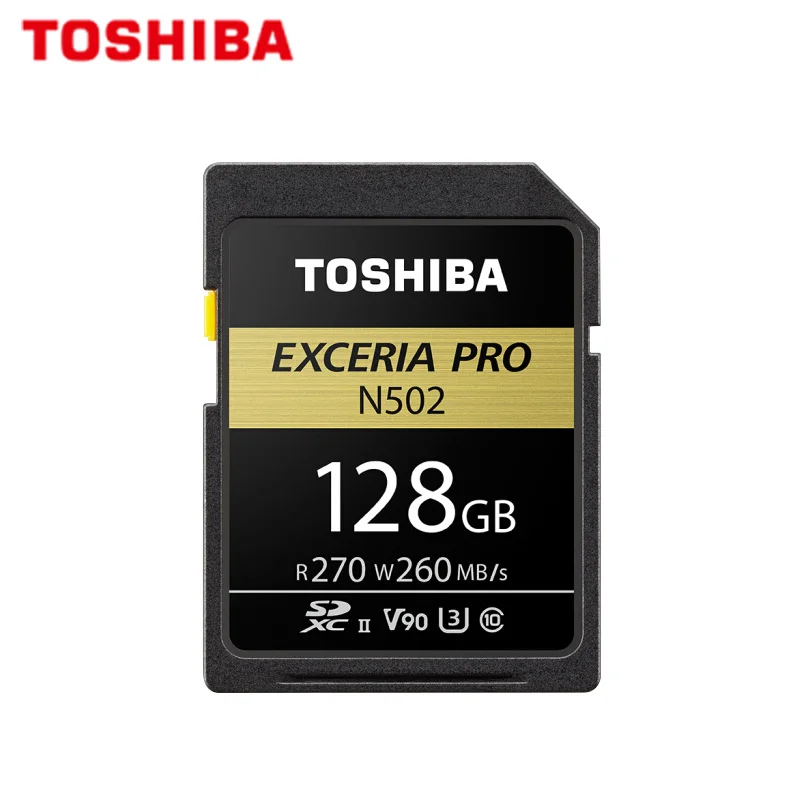 Оригинальная карта Toshiba sd-карта Exceria Pro SDHC 32 Гб SDXC 64 Гб 128 ГБ V90 UHS-III C10 флэш-карта памяти N502 Max 270 МБ/с./с