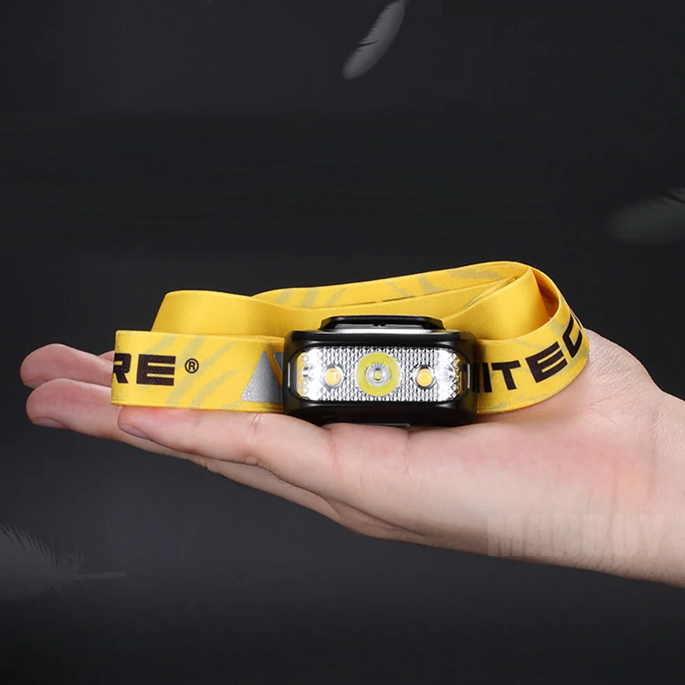 Налобный фонарь NITECORE NU17 перезаряжаемый с тройными выходами на 3-130 люмен
