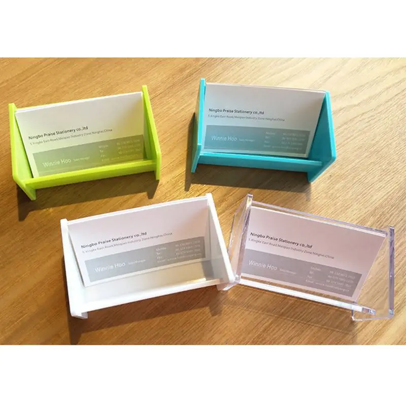 Настольная визитная карточка коробка для хранения стенд держатель стойка