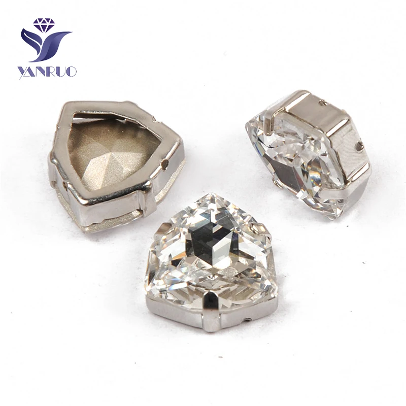 Прозрачные стразы YANRUO для шитья из Trilliant Strass с блестящими камнями все размеры