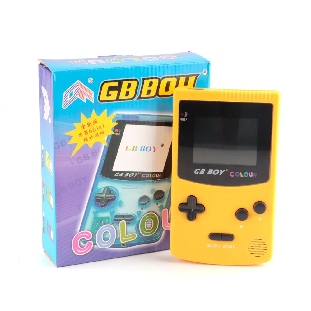 

Игровой плеер цветной, 2 шт./лот, 2,7 дюйма, портативная Классическая игровая консоль с подсветкой 66, встроенная игровая панель