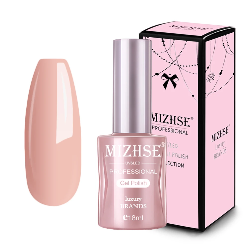 4 MIZHSE Розовый Цветной Гель-лак нужен сухой УФ/светодиодный светильник с УФ Vernis Полупостоянный праймер верхнее покрытие поли гель лак для ногтей, маникюр - Цвет: 4