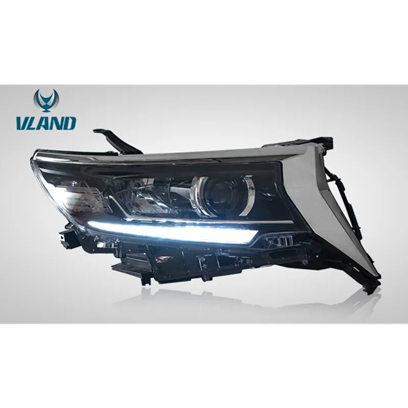 Новый дизайн автомобильные аксессуары VLAND завод для Land Cruiser светодиодная фара Prado