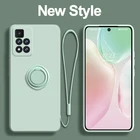 Чехол для Poco M4 Pro, Магнитная подставка из жидкого силикона, мягкая задняя крышка Redmi Note 11 для Xiaomi Poco M4 11t pro mi 11 lite