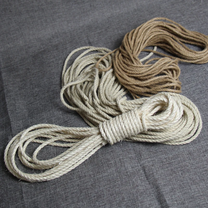 6mm Cat Climbing Frame Sisal Rope Scratching Homemade Ccratching Board DIY Accessories Material White Claw Column | Дом и сад