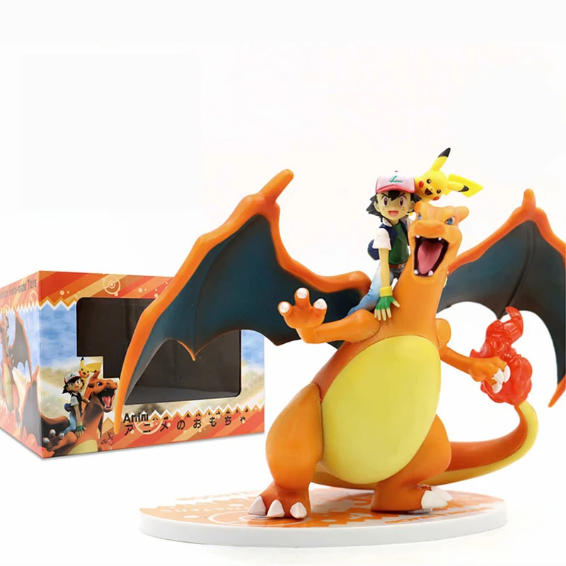 20 см Charizard с Пикачу Kit Pokemon TAKARA TOMY ПВХ аниме экшн фигурки Куклы Подарки ручной