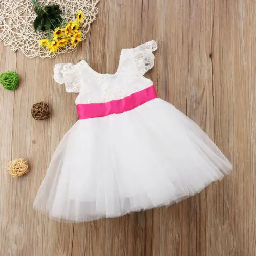 Новое поступление платье для маленьких девочек с цветами хлопковое кружевное